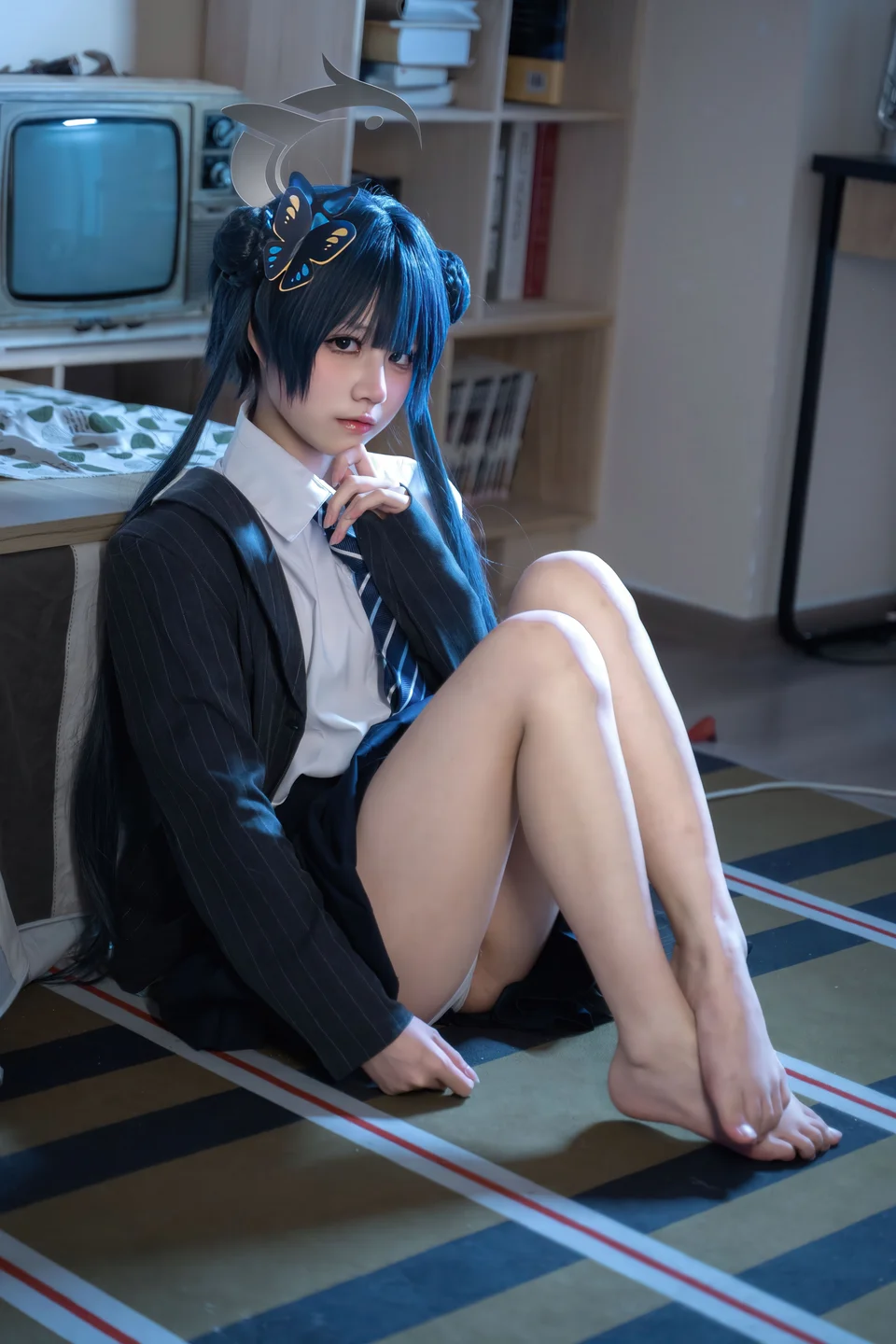清水凪 - No.001 蔚蓝档案·龙华妃咲 JK [52P-526MB] tg@simisebaisi 【丝足阁】045.webp